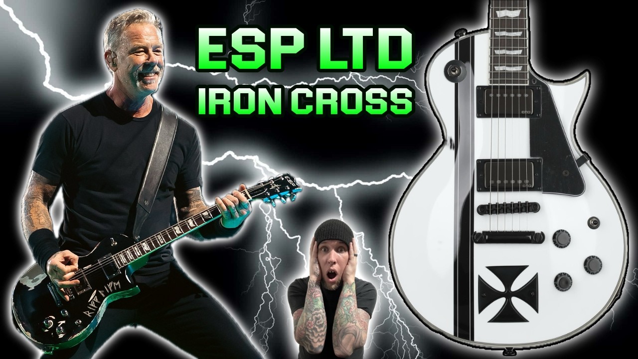 ESP LTD JAMES HETFIELD IRON CROSS - METALLICA GUITAR DEMO! - YouTube