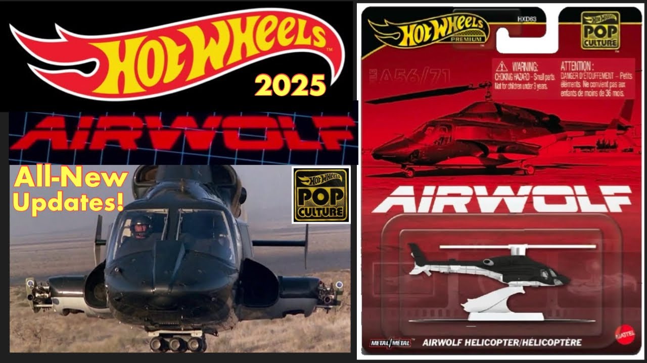 HOT WHEELS 2025 AIRWOLF MODEL Update! All-New Wolf Howling! - YouTube