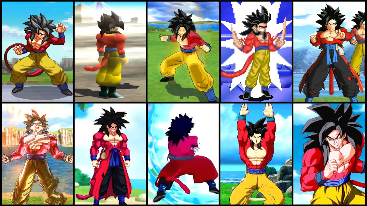 Evolution of SSJ4 Goku (1997-2022) 超サイヤ人4悟空 - YouTube