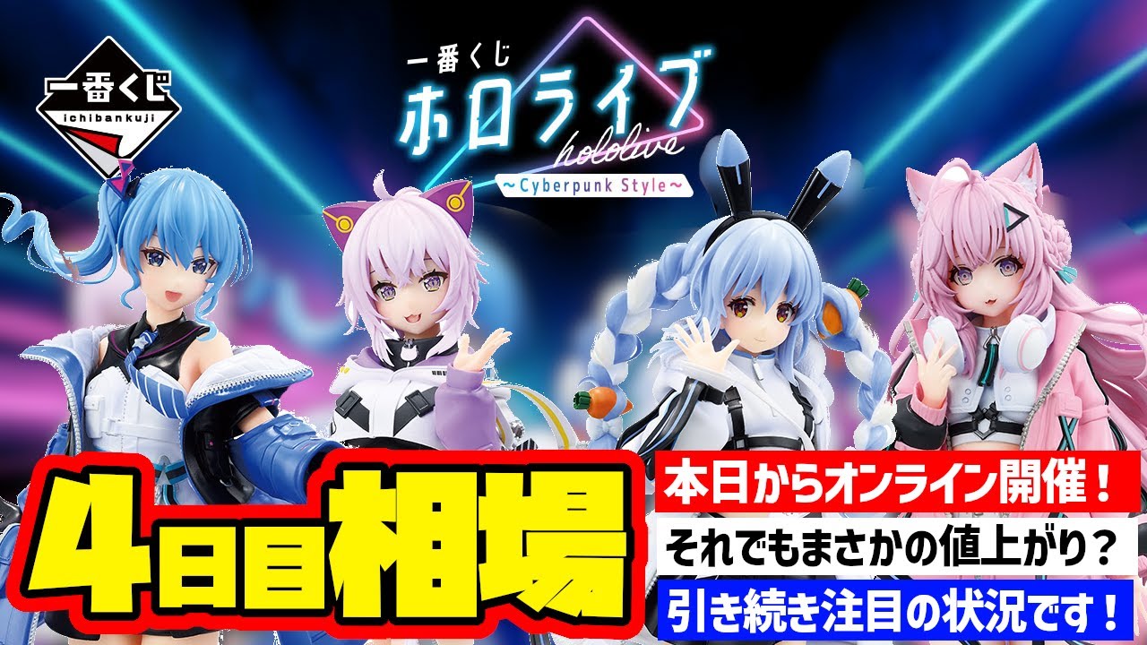 相場情報】4日目相場！一番くじ 一番くじ ホロライブ ～Cyberpunk