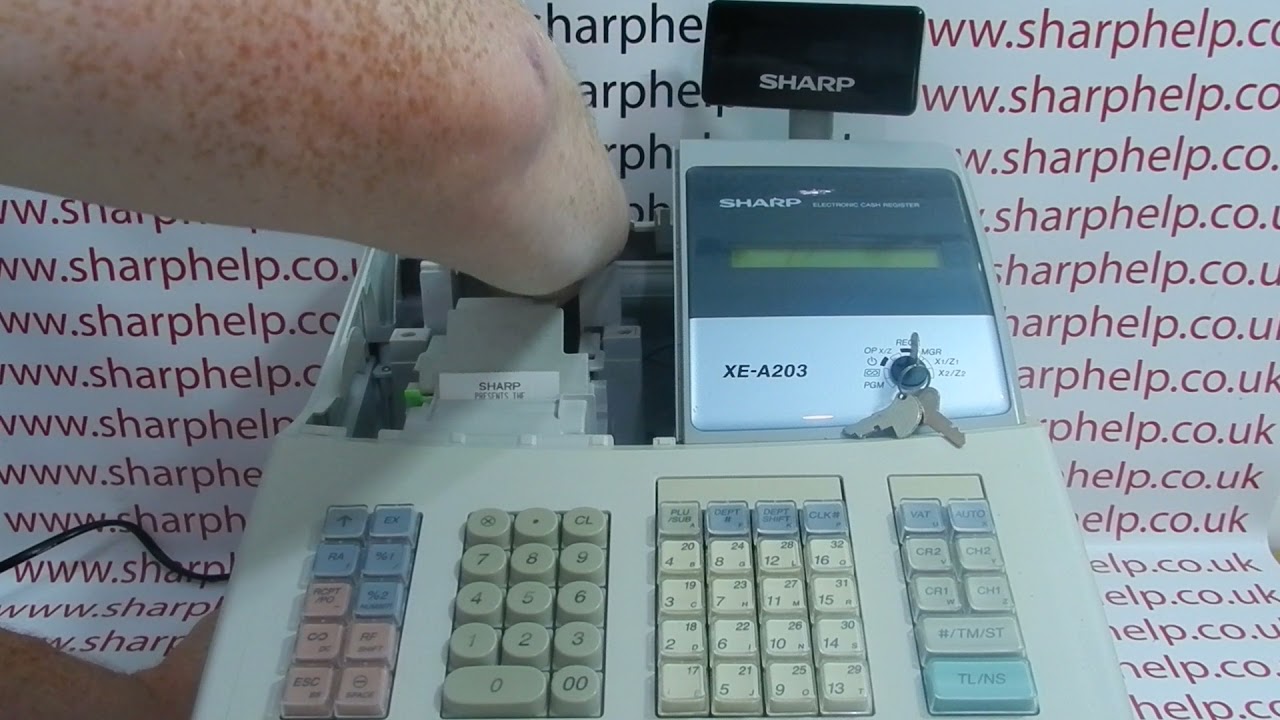 Factory Reset Instructions Sharp XE-A203 / XE-A206 / XE-A20S Cash