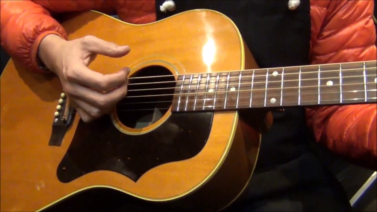 オットリーヤ動画】 Gibson J-50 ADJ BRIDGE 2001年製 - YouTube