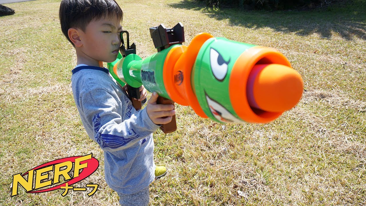 ナーフ】フォートナイト ロケットランチャーがメッチャ飛びます!!NERF
