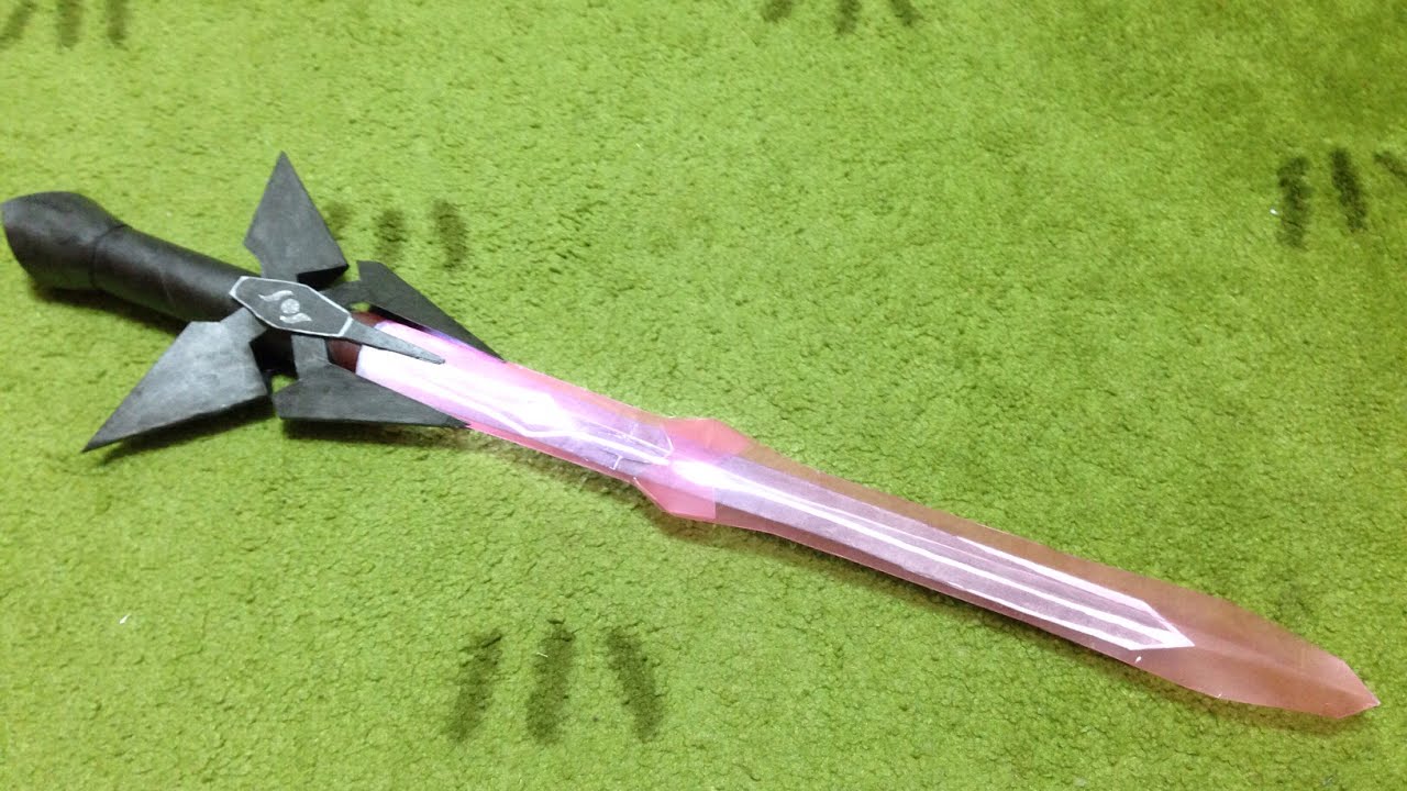 光るクリスタルソードZ作成 - YouTube