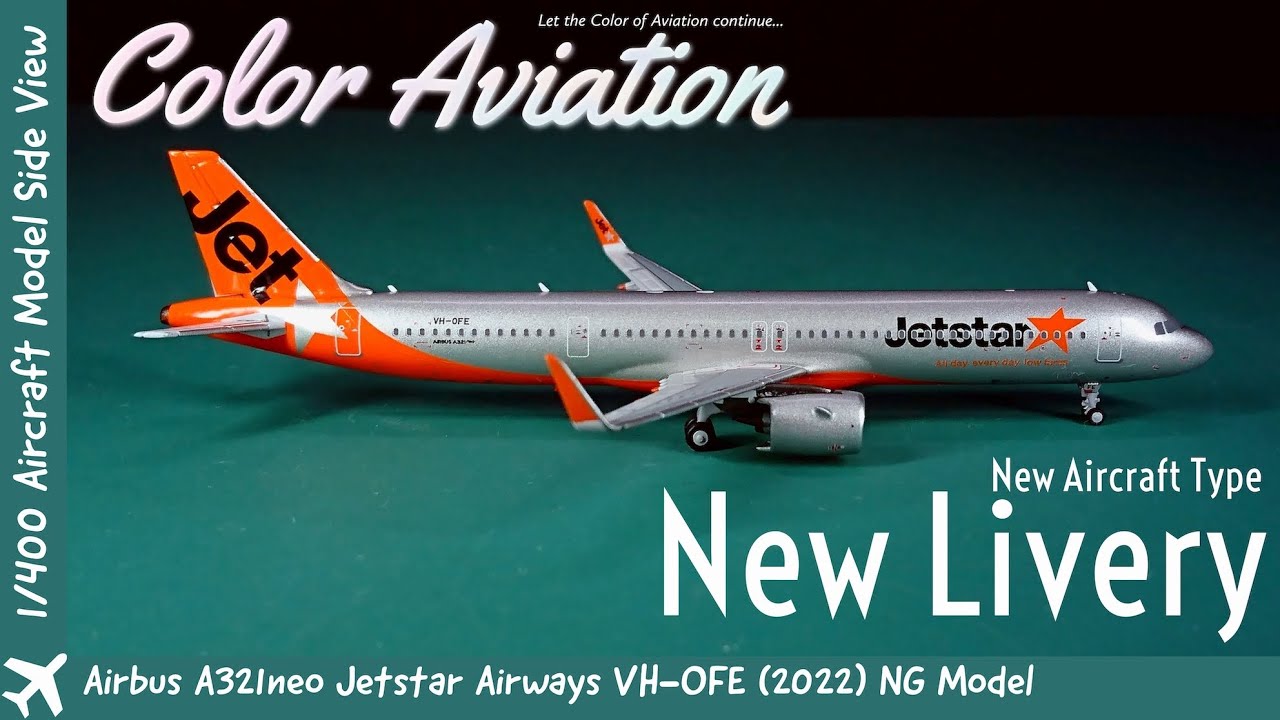 1/400 Scale Model Airplane New Jetstar Airways Airbus A321neo VH