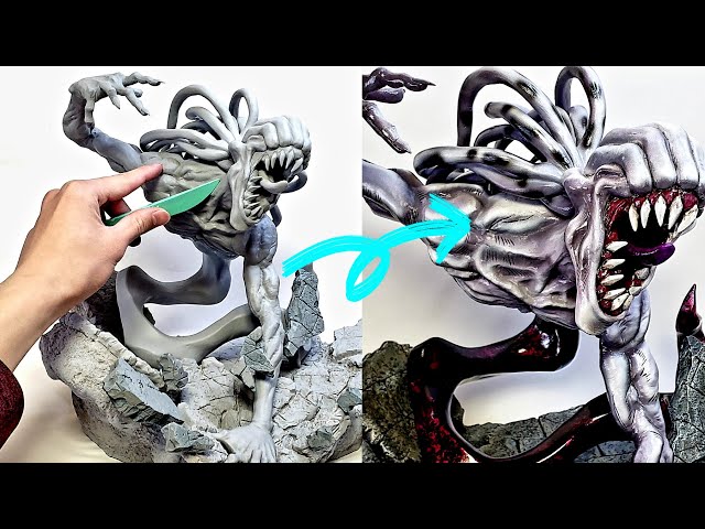 呪術廻戦0 粘土で里香ちゃんのフィギュアを作ってみた Sculpting Rika