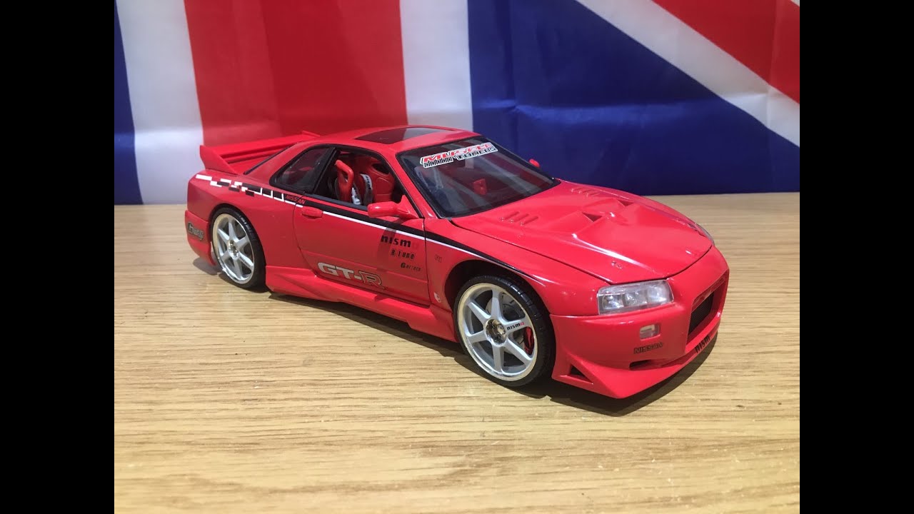 1:18 Muscle Machines 2000 Nissan Skyline GT-R - YouTube