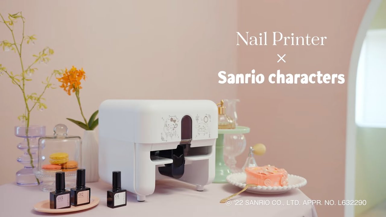 カシオからサンリオキャラクターズのネイルプリンターが登場！ - YouTube