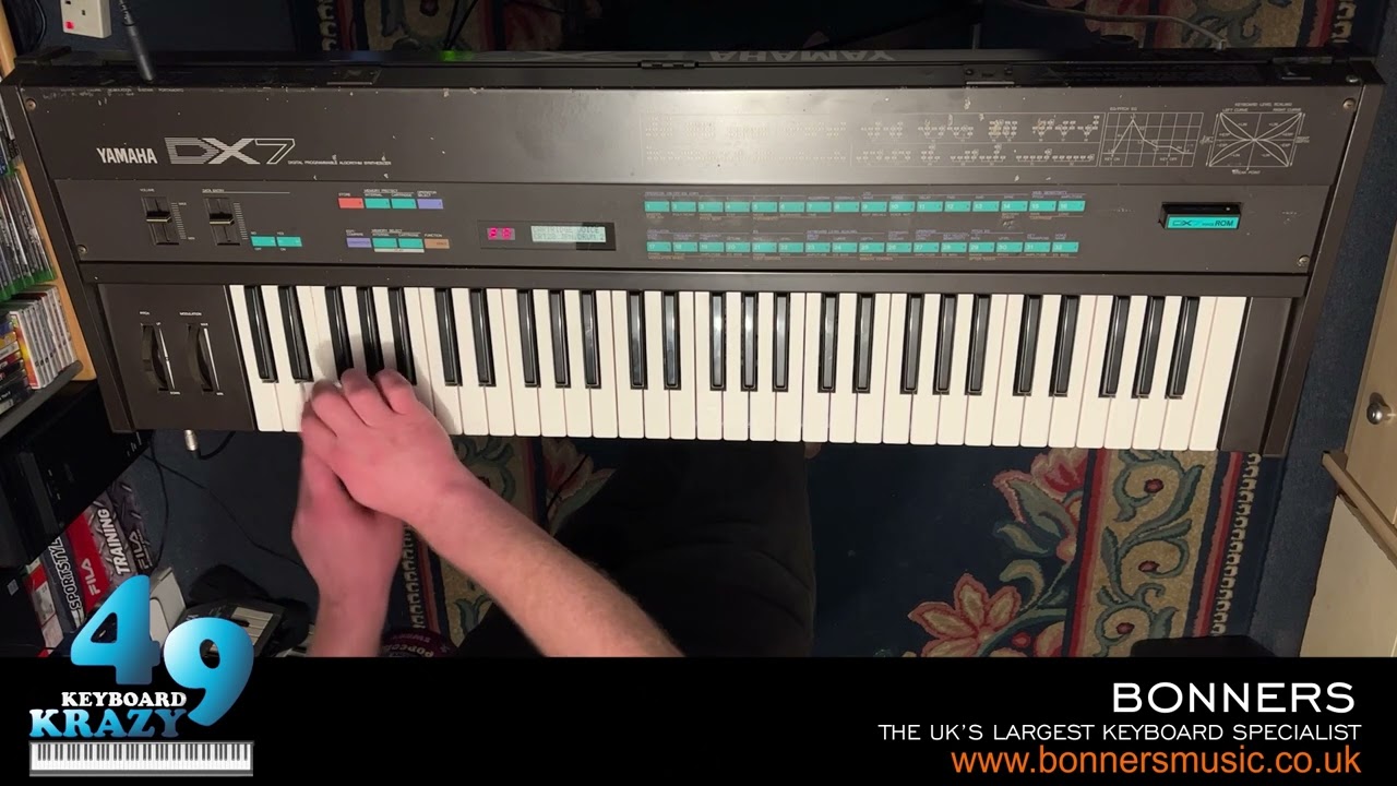 Yamaha DX7 Synthesizer - 64 Sound Patches From VRC-104 ROM
