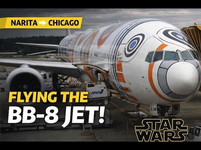 ANA's Star Wars BB-8 Jet | B777-300ER Business Class Narita