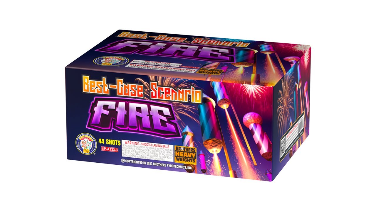 BP-A133-3 Best Case Scenario Fire 500g Cake Case Price - Rocket