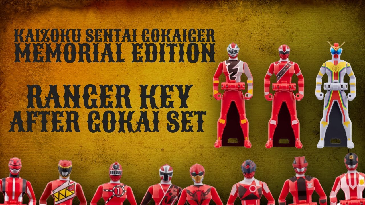 The Kaizoku Sentai Gokaiger Memorial Edition Ranger Key Set After