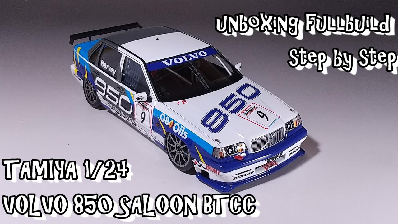 unboxing fullbuild TAMIYA 1/24 VOLVO 850 SALOON BTCC Scale Car