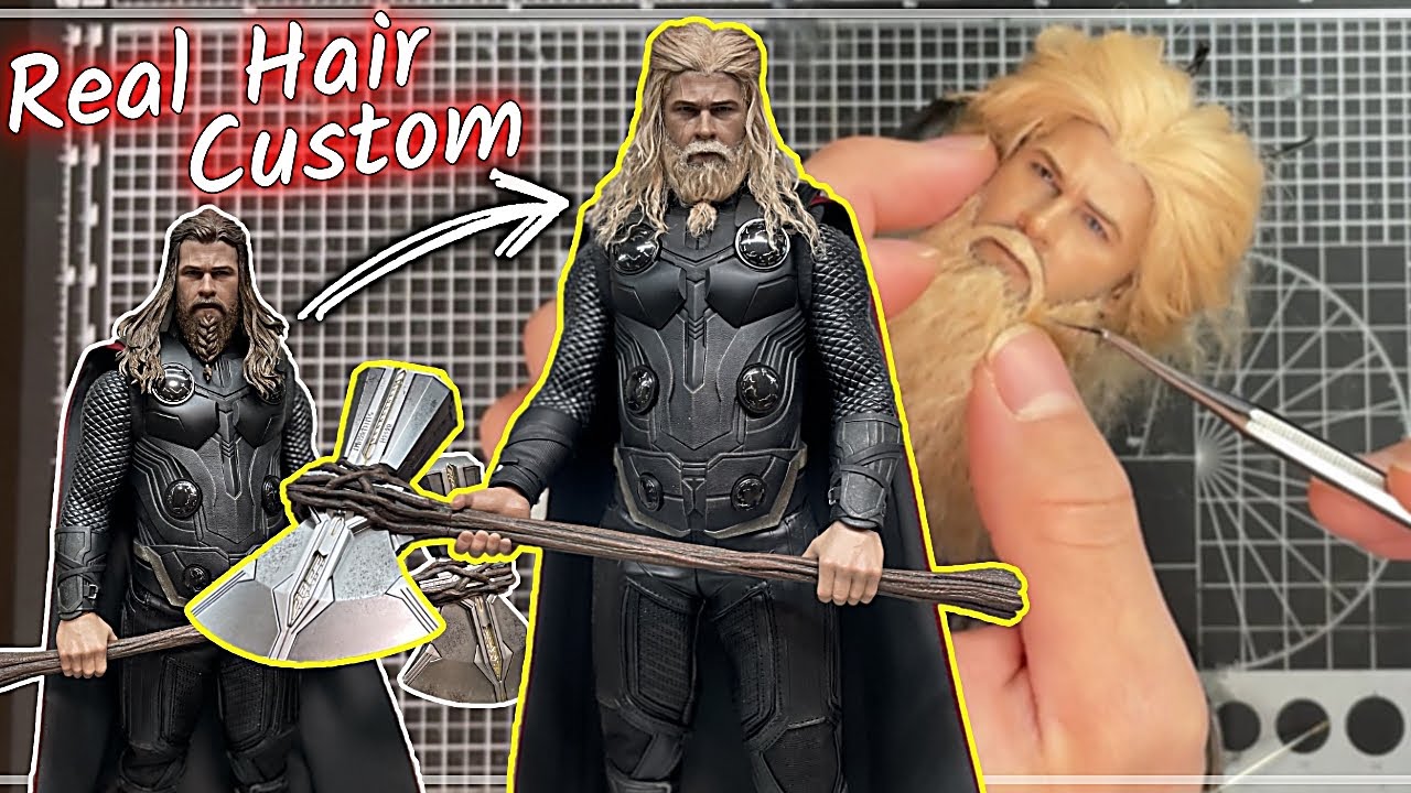 HotToys ENDGAME THOR 1:6 Sculpt How to do Hair Custom Process