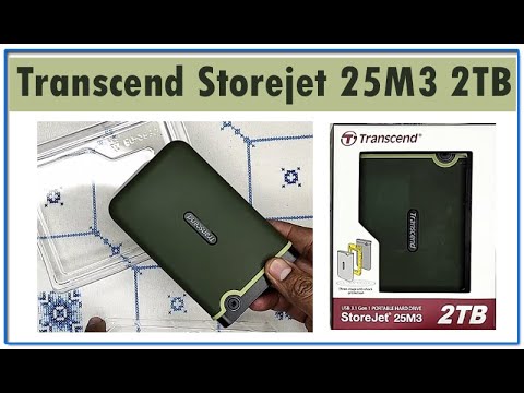 Transcend Storejet 25M3 2TB Portable Hard Drive Review - YouTube