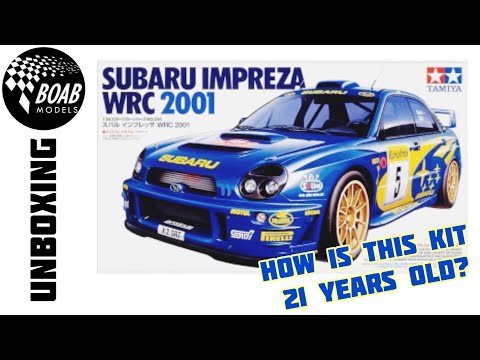 Subaru Impreza WRC 2001 - Unboxing Tamiya 1/24 - Richard Burns