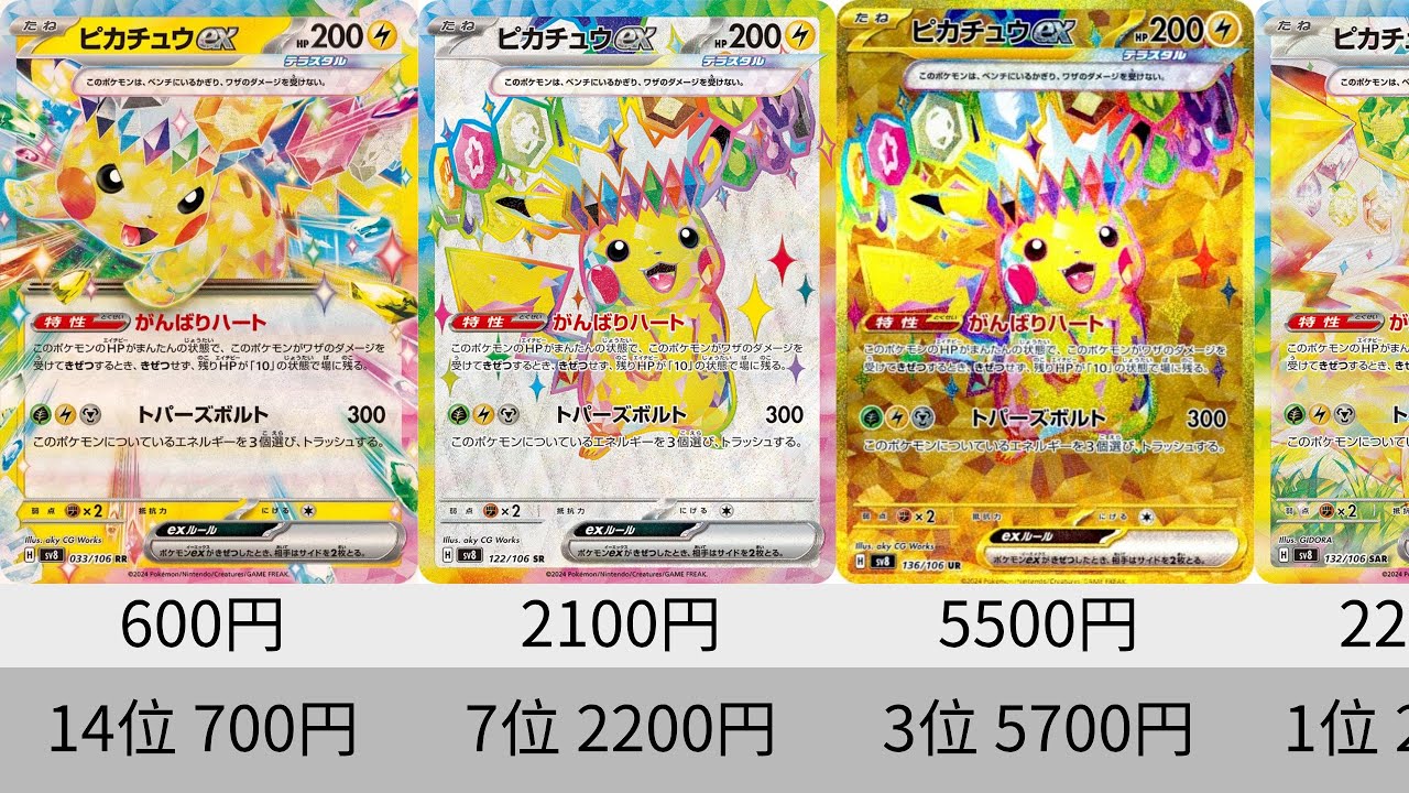 ポケカ】ピカチュウ高騰！「超電ブレイカー」最新相場ランキング_発売