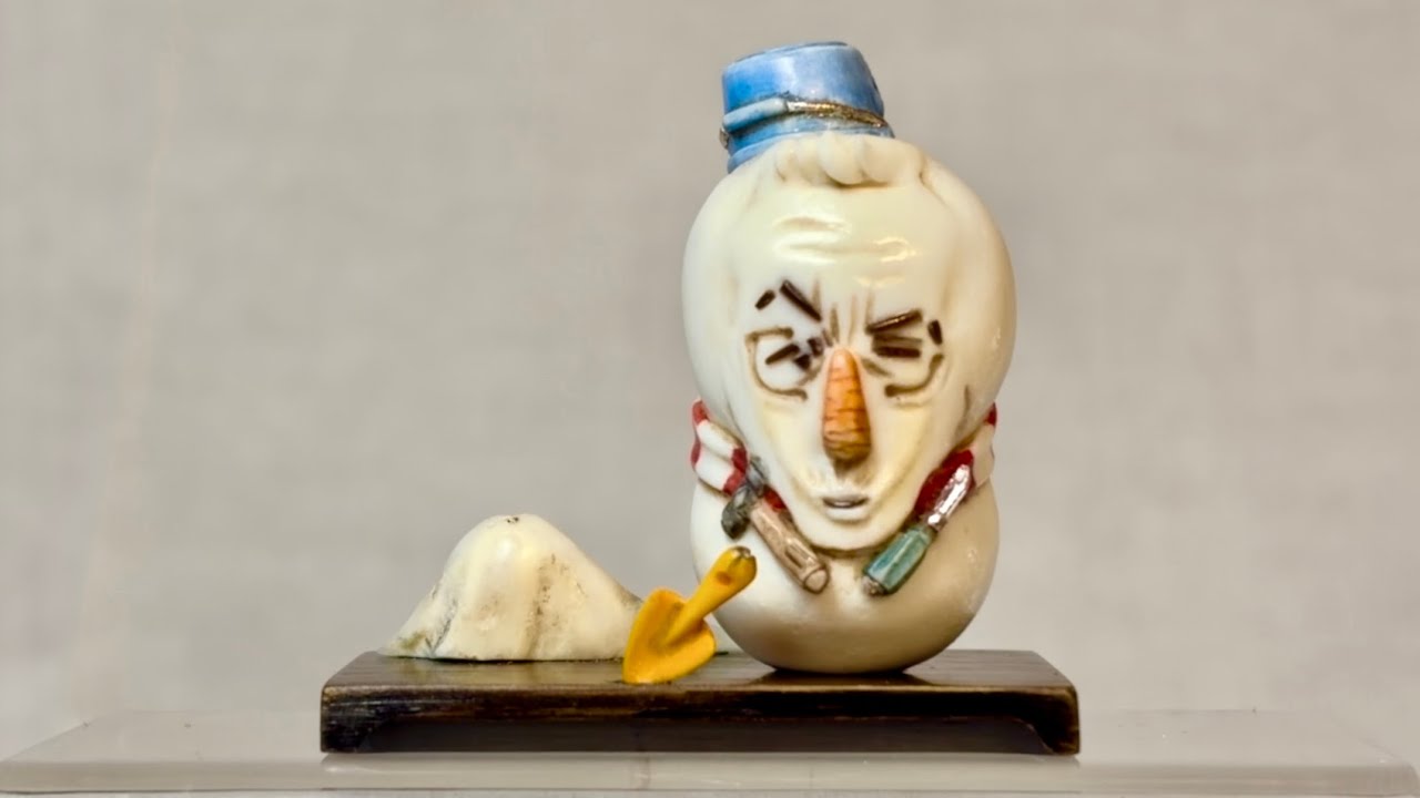 根付「雪だるま('25)」/ Netsuke 