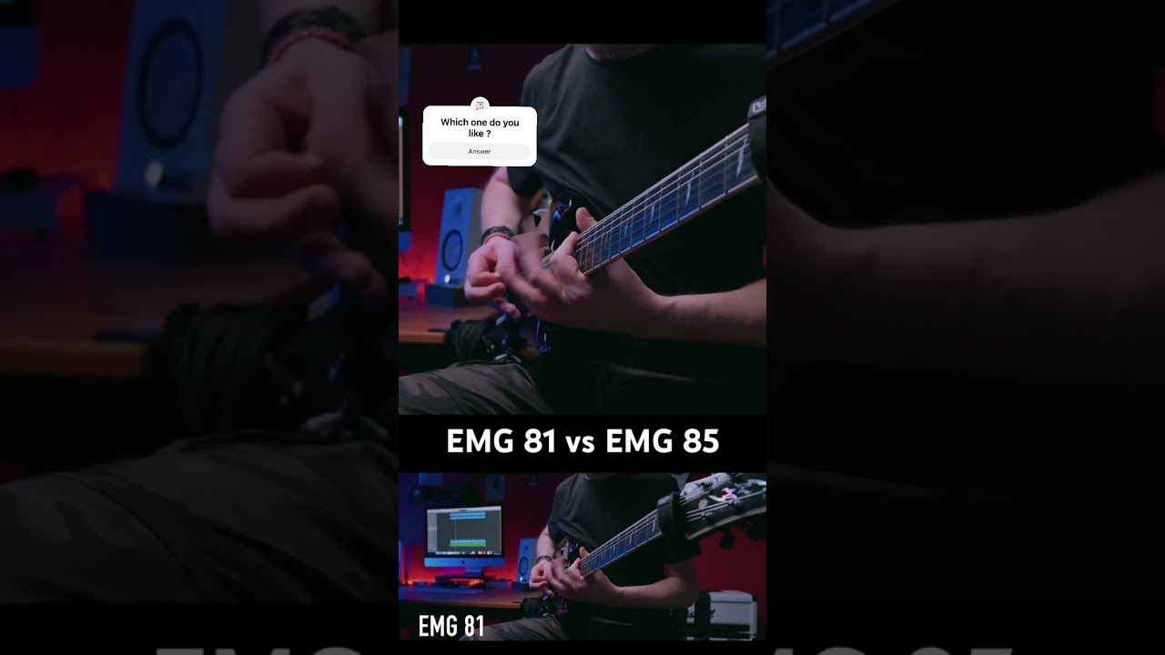 EMG 81 vs EMG 85. Which one do you prefer? #emgpickups #metal