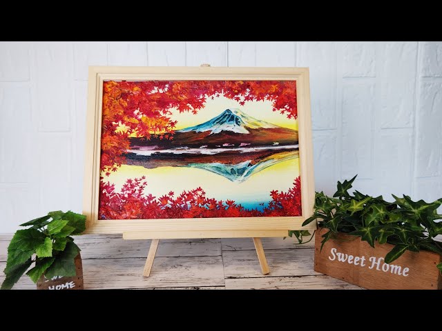 K.TACHIBANA 富士山 油彩画 K.TACHIBANA 富士山 油彩画