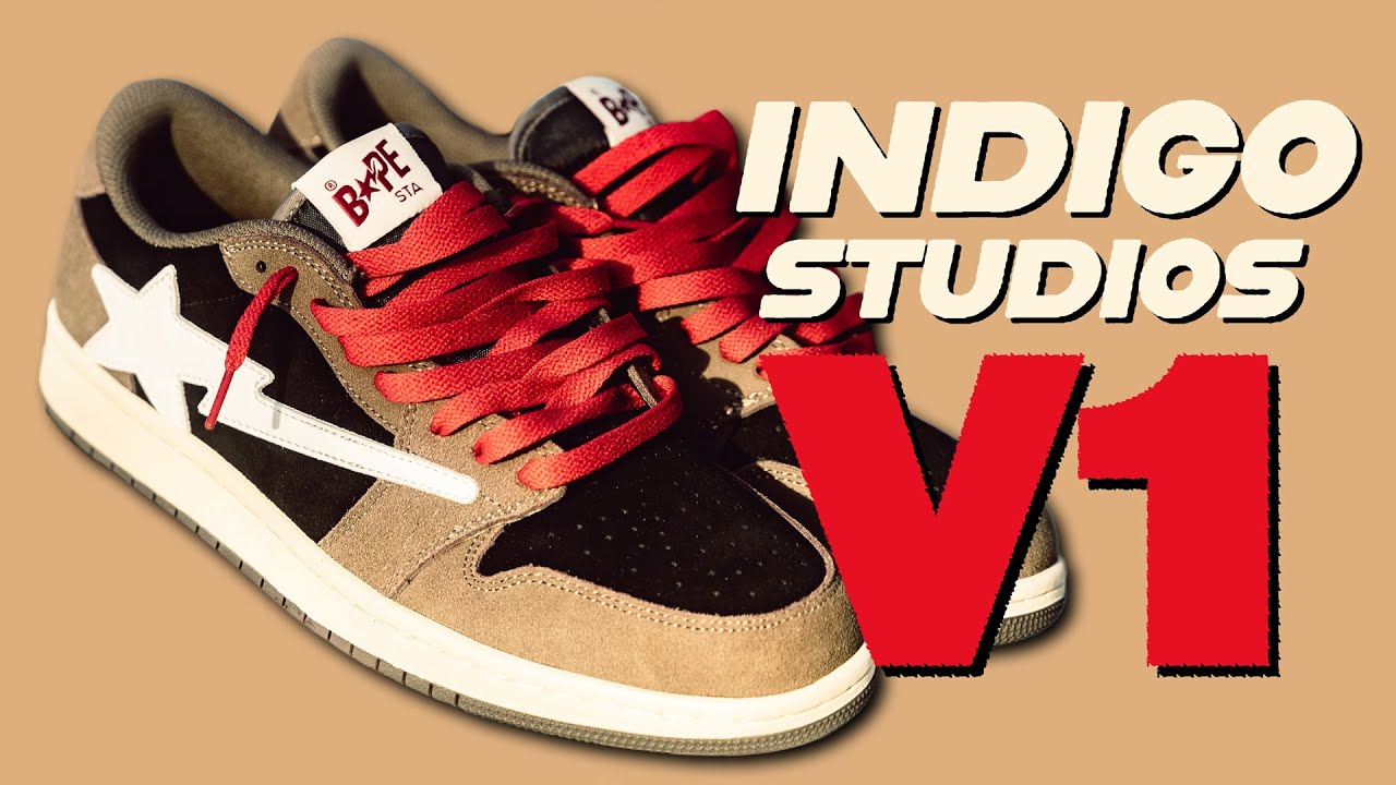Bapesta V1 (Indigo Studios LA): Unboxing + On Foot - YouTube