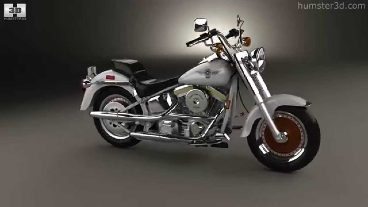 Harley-Davidson FLSTF Fat Boy 1990 3Dモデル - ダウンロード