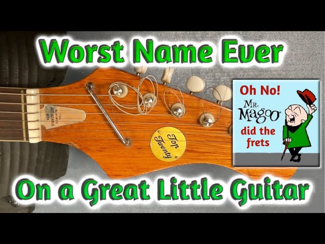 1968 The 'Top Twenty' Japanese guitar by Teisco. Someone made a