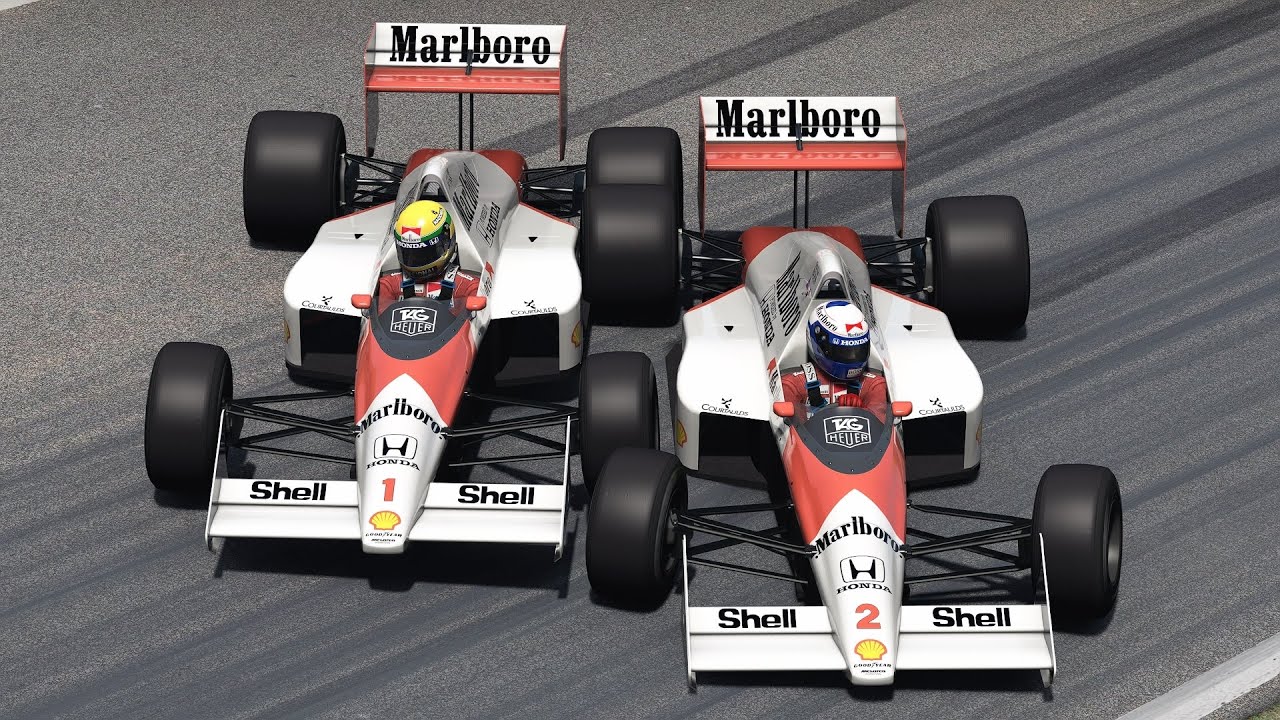 Ayrton Senna vs Alain Prost | McLaren-Honda MP4/5 | F1 1989 - YouTube
