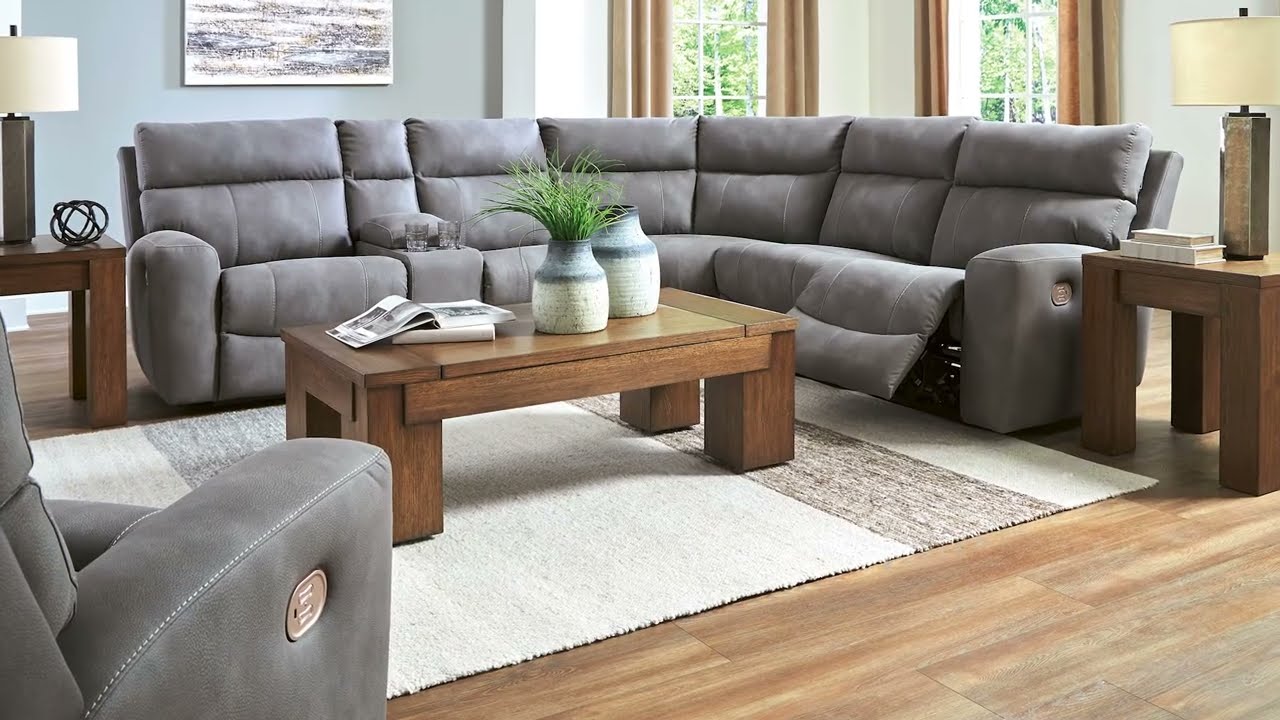 Next-Gen DuraPella Sand Modular Power Reclining Sectional From