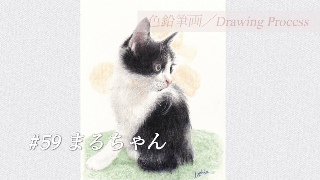 色鉛筆画 colored pencil drawings】 #59 まるちゃん - YouTube