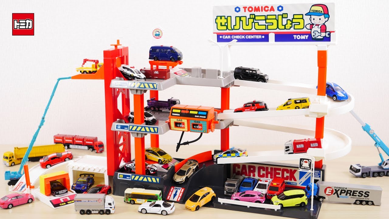 Wash, refuel and check! A repair shop with lots of things to do