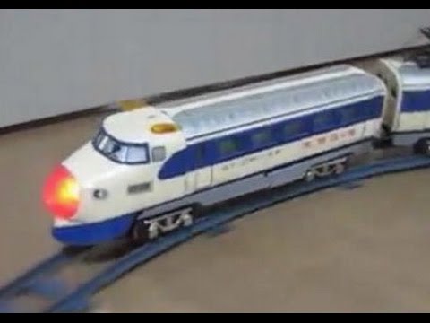 米澤玩具 ブリキ製 電動走行 夢の超特急ひかり号 （0系新幹線） レール