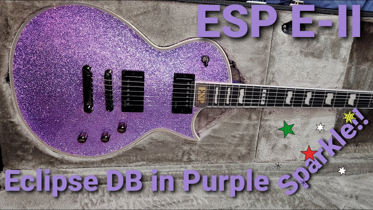 ESP E-II EC-DB - Purple Sparkle, Eclipse model. Incredible! - YouTube