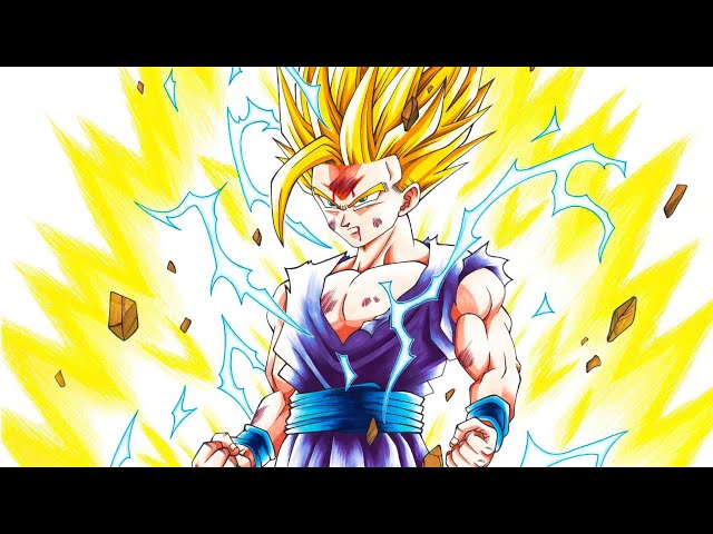 孫悟飯 超サイヤ人2 描いてみた/Drawing Gohan Super Saiyan 2 - YouTube