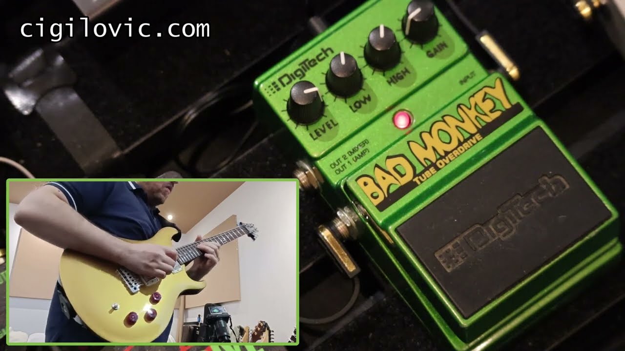 Digitech Bad Monkey test with Marshall SV20H - YouTube