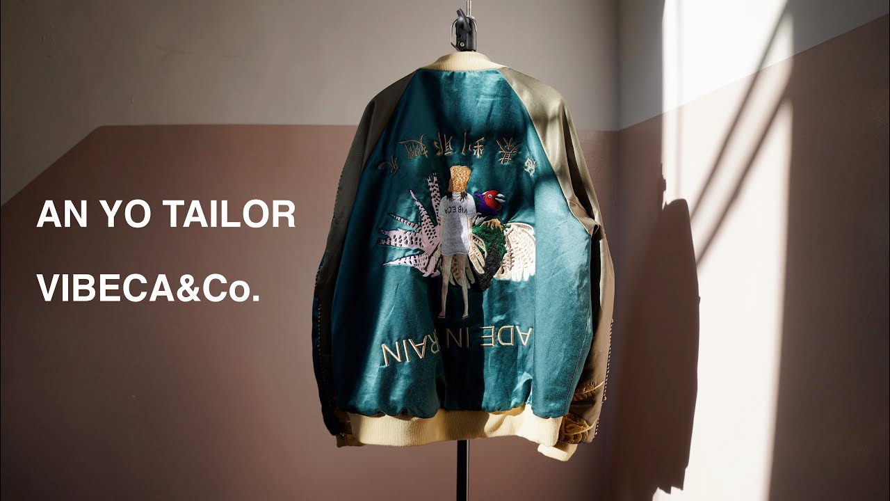 I made a sukajan jacket] A one-of-a-kind handmade souvenir jacket