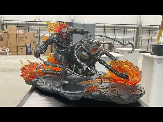 Ghost Rider 1:6 Production Sample / Statue by PCS - YouTube