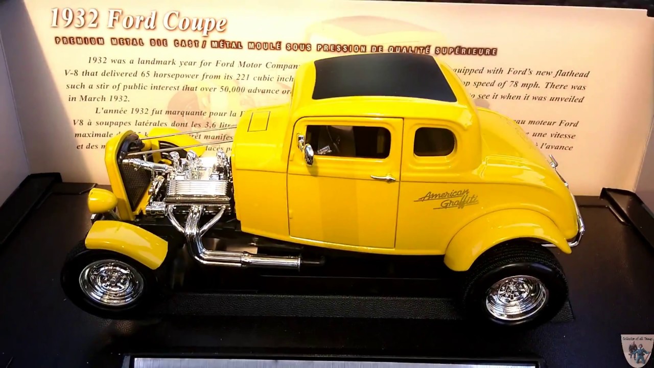 Motor Max 1932 Ford Coupe American Graffiti 1 18 scale - YouTube