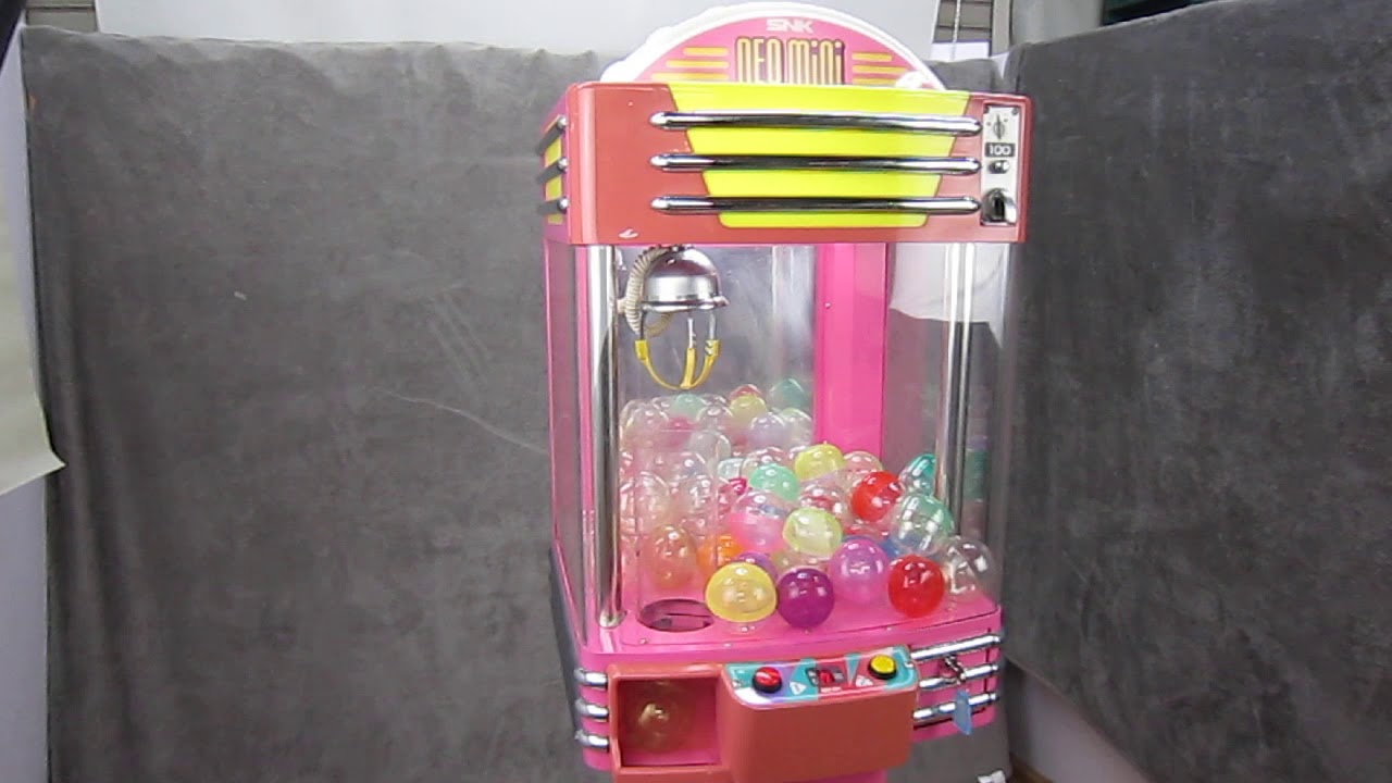 SNK ネオミニ クレーンゲーム NM00-1 ピンク - YouTube