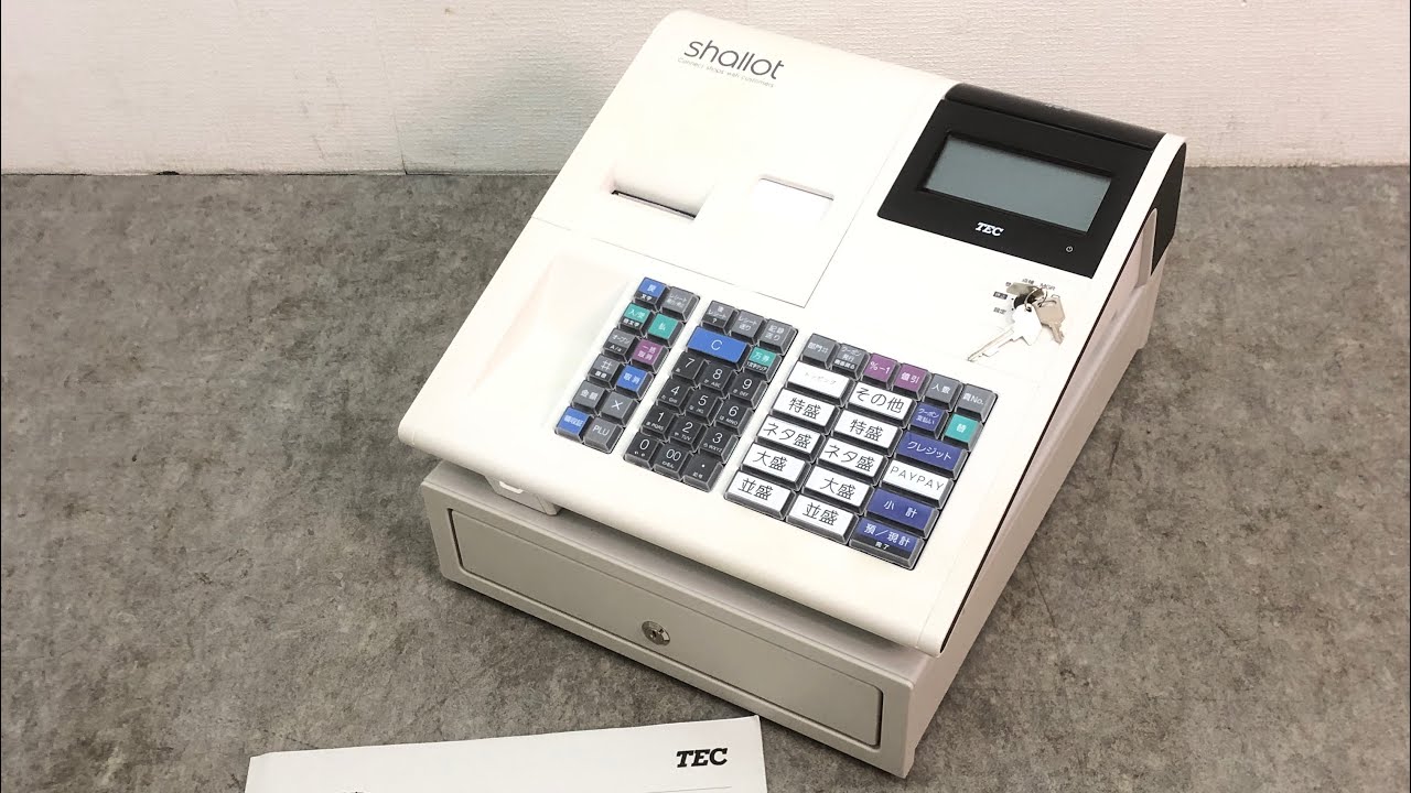 □東芝テック TEC 電子レジスター MA-700 MA-700-R ホワイト 白