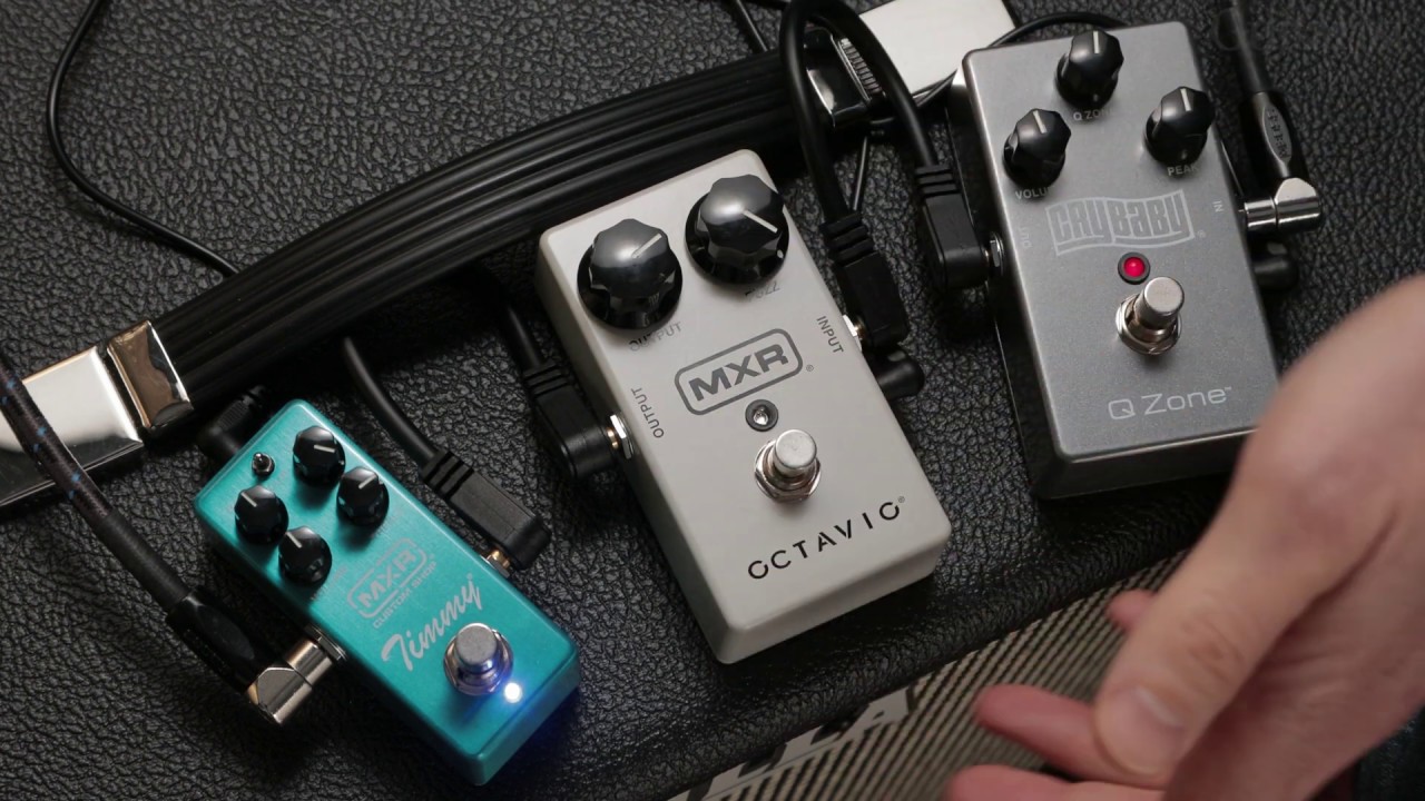 MXR Octavio Fuzz, Custom Shop Timmy & Cry Baby Q Zone Demo - YouTube
