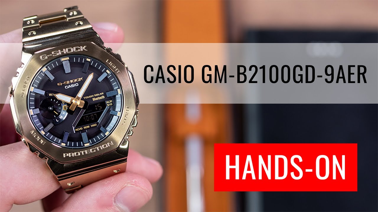 HANDS-ON: Casio G-Shock Full Metal GM-B2100GD-9AER - YouTube