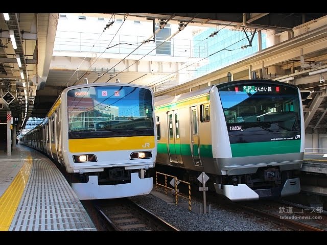 中央・総武線用E231系500番台転属車、東京総合車両センター出場・回送