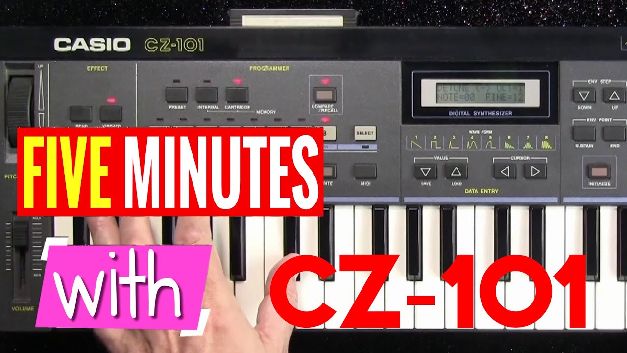 FIVE MINUTES WITH CASIO CZ-101 - YouTube