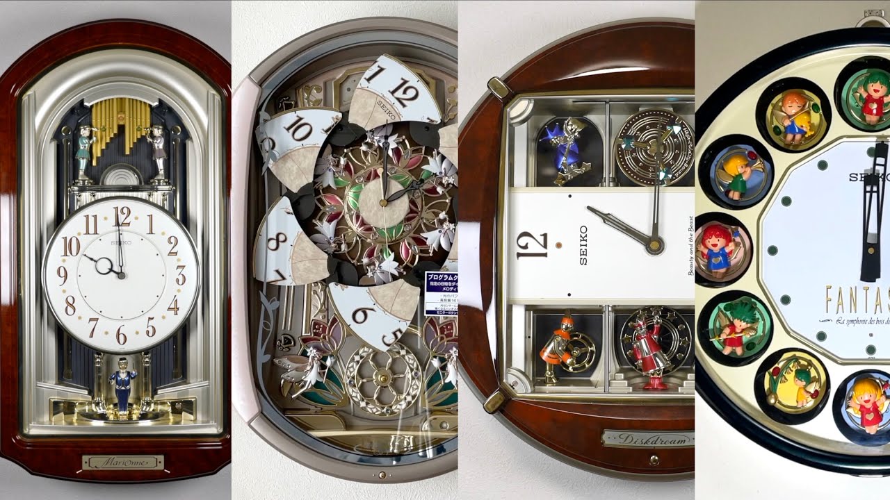 からくり時計集#2 セイコー 意外性からくり時計 - YouTube