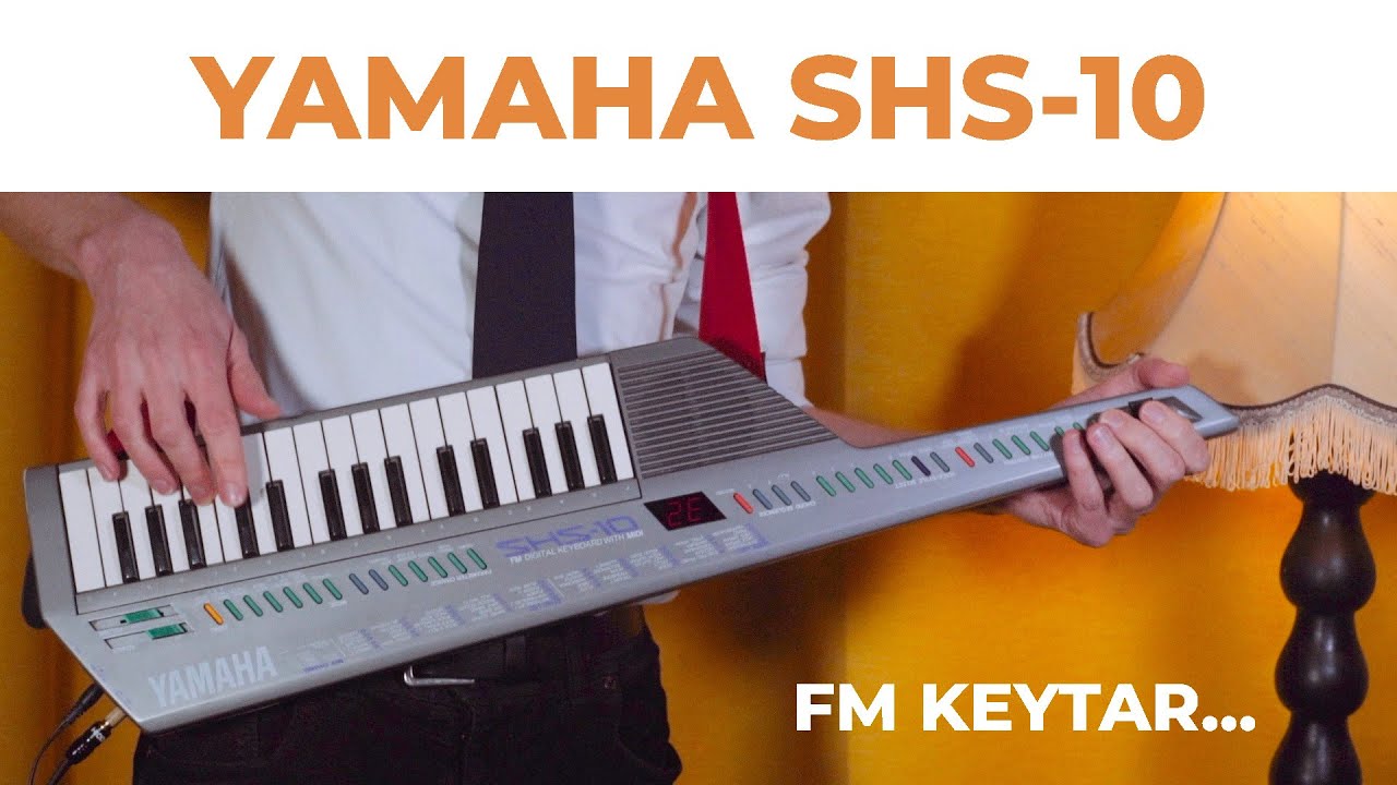 Yamaha SHS-10 - a mini FM keytar - YouTube