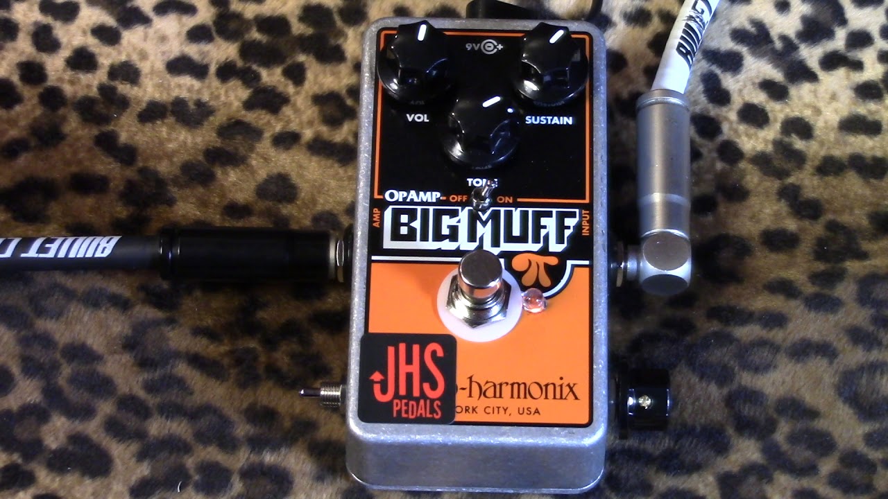 Electro Harmonix OpAmp Big Muff Pi with JHS Pumpkin Patch MOD