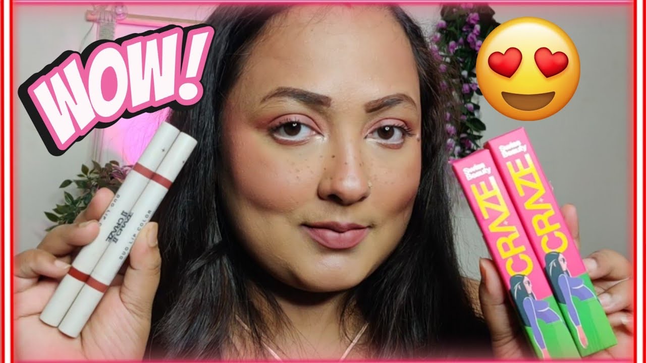 Swiss Beauty Craze Duo lipstick// Swatches & review - YouTube