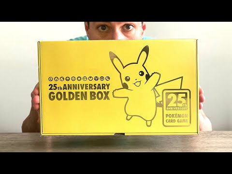 THE POKEMON 25TH ANNIVERSARY GOLDEN BOX!* Opening Pokemon Cards