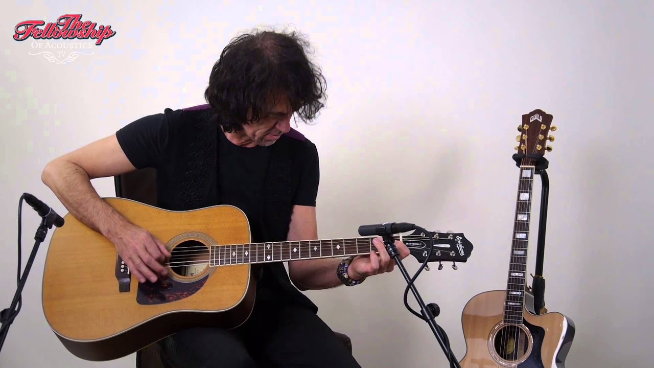 Epiphone DR-500R masterbilt at The Fellowship of Acoustics - YouTube